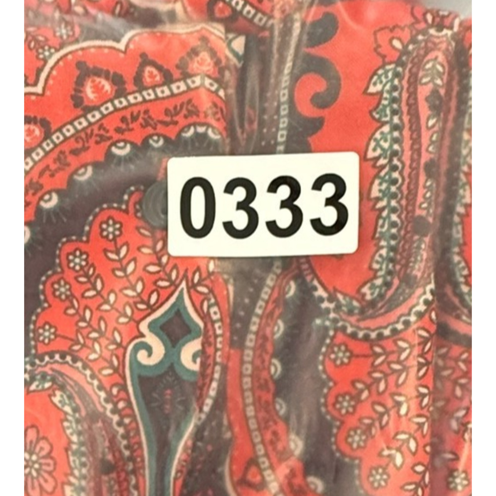 Denim & Flower Ricky Singh Mens XL Paisley Short Sleeve Button Up Shirt Red - Picture 8 of 8